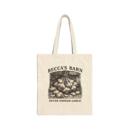 Never Enough Garlic Canvas Tote Bag