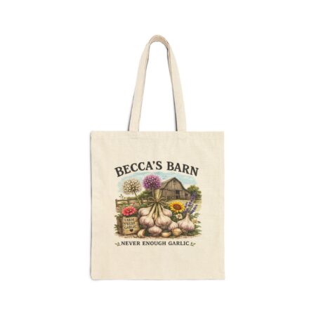 Never Enough Garlic Colorful Canvas Tote